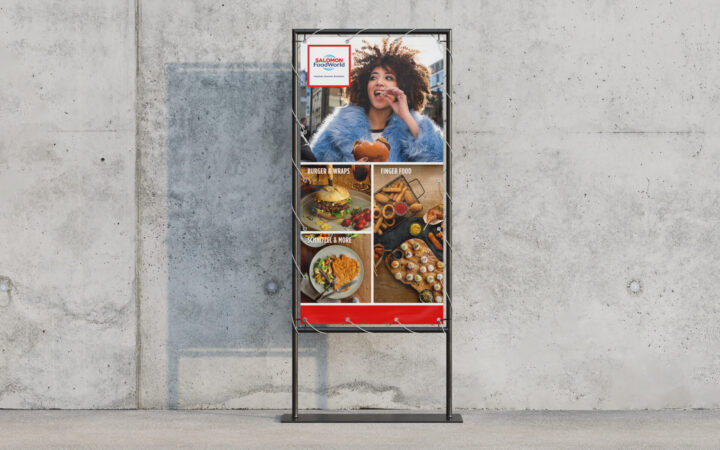 SALOMON FoodWorld Werbematerialien gestaltet von NEONBOLD