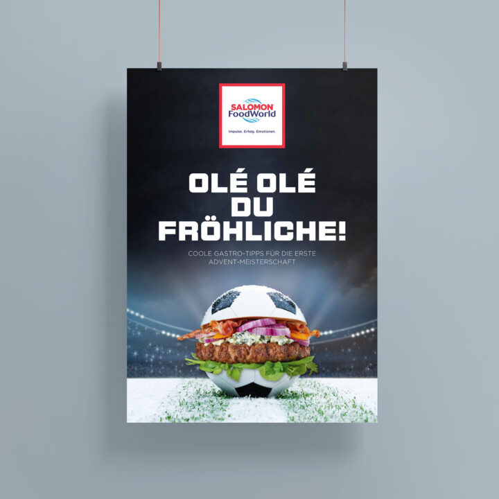 SALOMON FoodWorld Werbematerialien gestaltet von NEONBOLD